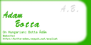 adam botta business card